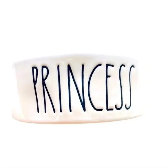 Rae Dunn Princess Pet Food Bowl - Picture 3 of 3